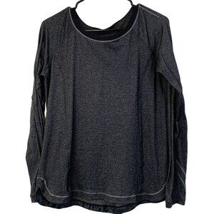 Lululemon Womens Long Sleeve Reflective Thumbhole Athletic Top Size M EUC 7542